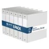 Davis Group Premium Economy 2" 3-Ring Non-View Binder, White, 6/Pack (2313-00-06)