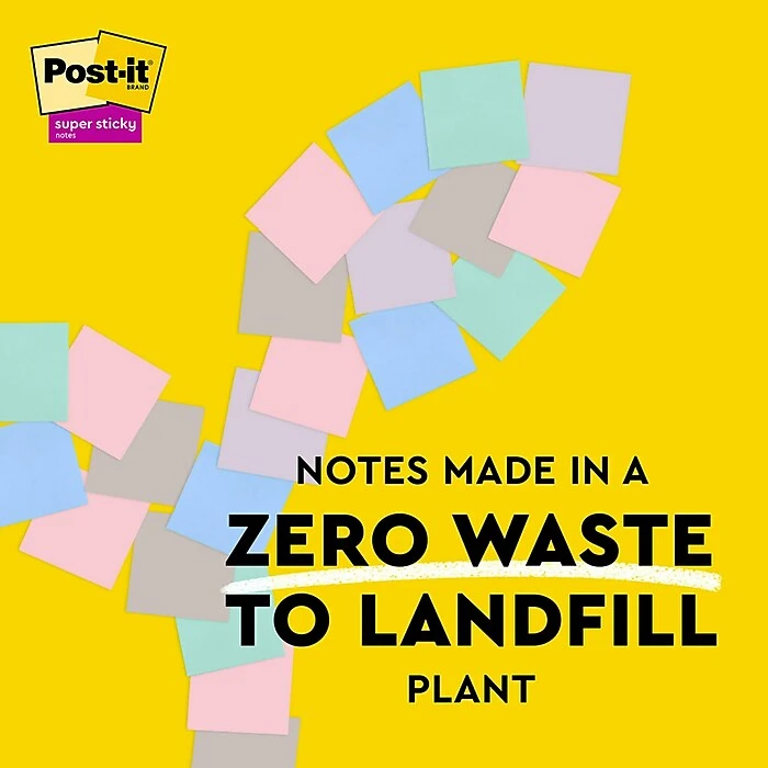 Post-it® 100% Recycled Paper Super Sticky Notes, Wanderlust Pastels Collection, Lined, 4 in x 6 in, 4 Pads/Pack, 45 Sheets/Pad Post-it® 100% Recycled Paper Super Sticky Notes, Wanderlust Pastels Collection, Lined, 4 In X 6 In, 4 Pads/Pack, 45 Sheets/Pad -Office Supply Shop 6C7167CA F8D3 47EC 9CBC04D37E8C090B sc7