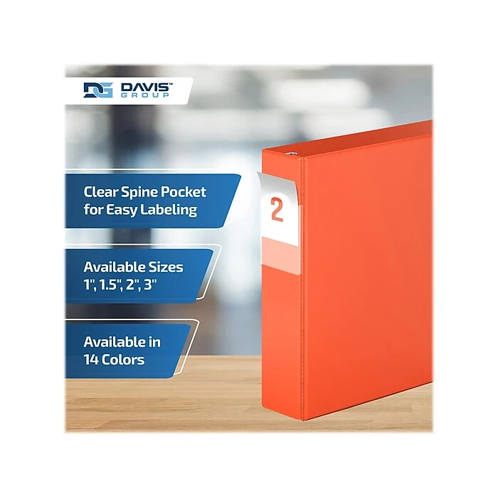 Davis Group Premium Economy 2" 3-Ring Non-View Binder, Orange, 6/Pack (2304-19-06) Davis Group Premium Economy 2" 3-Ring Non-View Binder, Orange, 6/Pack (2304-19-06) -Office Supply Shop 6D1D3293 7456 4E8A 8E4440F49C307058 sc7