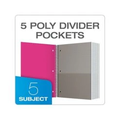 Oxford 5-Subject Notebook, 9" X 11", College-Ruled, 200 Sheets, Assorted Colors (OXF10588) 2 Oxford 5-Subject Notebook, 9" X 11", College-Ruled, 200 Sheets, Assorted Colors (OXF10588) -Office Supply Shop 7198FAE4 26F7 4101 A68B6AAEF7B55450 sc7