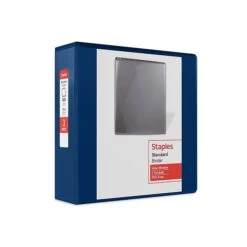 Staples Standard 3" 3-Ring View Binder, Navy Blue (26451-CC) -Office Supply Shop 73DE81BA E972 4444 98C16EAF61B9AC3D sc7 1