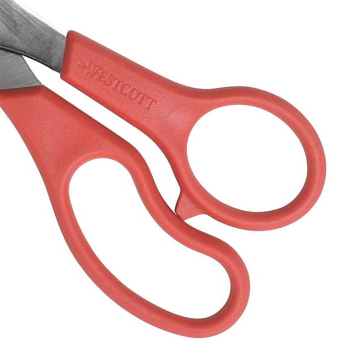 Westcott All Purpose Value 8" Stainless Steel Standard Scissors, Pointed Tip, Red (40618) Westcott All Purpose Value 8" Stainless Steel Standard Scissors, Pointed Tip, Red (40618) -Office Supply Shop 77E7D377 74C8 4196 9058C1B54DD0967F sc7