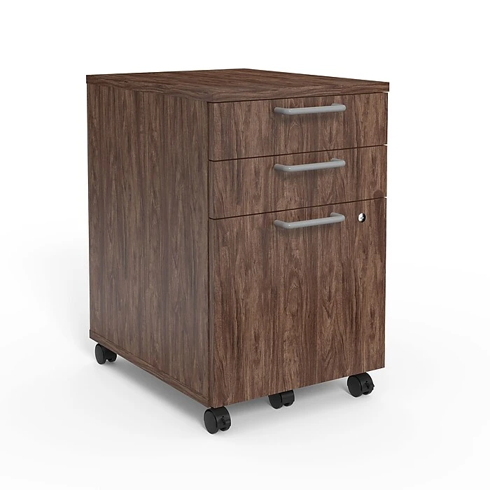 Union & Scale™ Essentials 3-Drawer Vertical File Cabinet, Mobile/Pedestal, Letter/Legal, Espresso, 21" (UN56981) Union & Scale™ Essentials 3-Drawer Vertical File Cabinet, Mobile/Pedestal, Letter/Legal, Espresso, 21" (UN56981) -Office Supply Shop 8280BDC3 DAD7 44DD 8F3E183F531A0DEC sc7 1