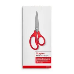 Staples 7" Kids Pointed Tip Stainless Steel Scissors, Straight Handle, Right & Left Handed (TR55049) -Office Supply Shop 86E9A421 1F68 4BEF A553DFAA87321CE3 sc7