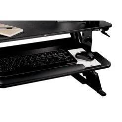 3M™ Precision Standing Desk, 35"W Adjustable Desk Riser With Gel Wrist Rest And Precise™ Mouse Pad, Black (SD60B) -Office Supply Shop 87736EE2 B563 4B80 A91749684BA5606C sc7