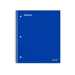 Staples Premium 1-Subject Notebook, 8" X 10.5", Wide Ruled, 100 Sheets, Green (TR51452) -Office Supply Shop 89D345F0 411D 4B13 8B061A3F8BA32D46 sc7