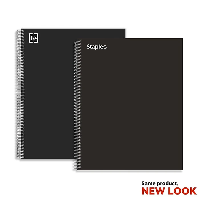 Staples Premium 3-Subject Notebook, 8.5" x 11", College Ruled, 138 Sheets, Black (TR58359) Staples Premium 3-Subject Notebook, 8.5" X 11", College Ruled, 138 Sheets, Black (TR58359) -Office Supply Shop 8C0E931E 4BC7 4352 942CE622E8E84254 sc7