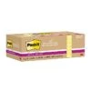 Post-it® 100% Recycled Paper Super Sticky Notes, Canary Yellow, 3 In X 3 In, 12 Pads/Pack, 70 Sheets/Pad (654R-12SSCY)
