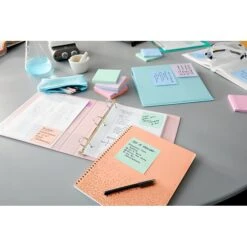 Post-it® 100% Recycled Paper Super Sticky Notes, 4 In X 4 In, Oasis Collection, Lined, 3 Pads/Pack, 70 Sheets/Pad (675R-3SST) -Office Supply Shop 8F521DC0 A082 402E AEC9570736D6D31A sc7