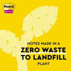 Post-it® 100% Recycled Paper Super Sticky Notes, Canary Yellow, 3 In X 3 In, 12 Pads/Pack, 70 Sheets/Pad (654R-12SSCY) 4 Post-it® 100% Recycled Paper Super Sticky Notes, Canary Yellow, 3 In X 3 In, 12 Pads/Pack, 70 Sheets/Pad (654R-12SSCY) -Office Supply Shop 90549AB4 55A0 4F5D BAC7E11C49BBD3FC sc7