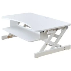 Rocelco 37" Deluxe Adjustable Desk Riser, White (R DADRW) -Office Supply Shop 907A1AB8 80CB 48F5 88152661DD5C9030 sc7