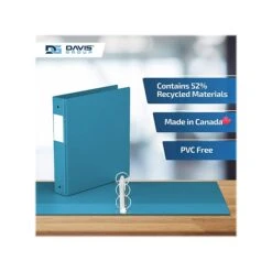 Davis Group Premium Economy 1 1/2" 3-Ring Non-View Binder, Turquoise Blue, 6/Pack (2312-52-06) 4 Davis Group Premium Economy 1 1/2" 3-Ring Non-View Binder, Turquoise Blue, 6/Pack (2312-52-06) -Office Supply Shop 9339663F 6F55 483E BE27A24FBC10C307 sc7