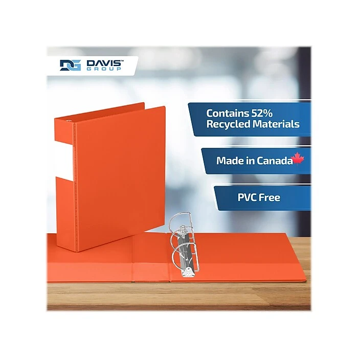 Davis Group Premium Economy 2" 3-Ring Non-View Binder, Orange, 6/Pack (2304-19-06) Davis Group Premium Economy 2" 3-Ring Non-View Binder, Orange, 6/Pack (2304-19-06) -Office Supply Shop 956F95BE 869B 4085 9D399A17E0B0A308 sc7