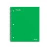 Staples Premium 1-Subject Notebook, 8" X 10.5", Wide Ruled, 100 Sheets, Green (TR51452)