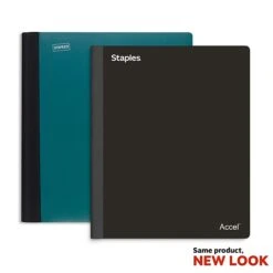 Staples Spine Guard™ Notebook, 3 Subject, 8-1/2" X 11" (36934-US)