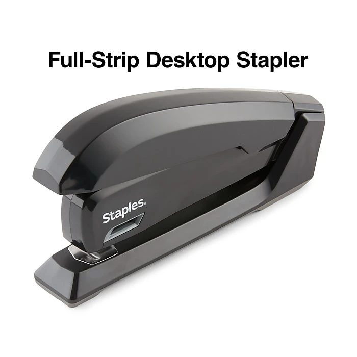 Staples One-Touch Desktop Stapler, 20 Sheet Capacity, Black, 500 (44436) Staples One-Touch Desktop Stapler, 20 Sheet Capacity, Black, 500 (44436) -Office Supply Shop 9CD9CF77 E4E6 4D38 A3D1A16BD8B93771 sc7