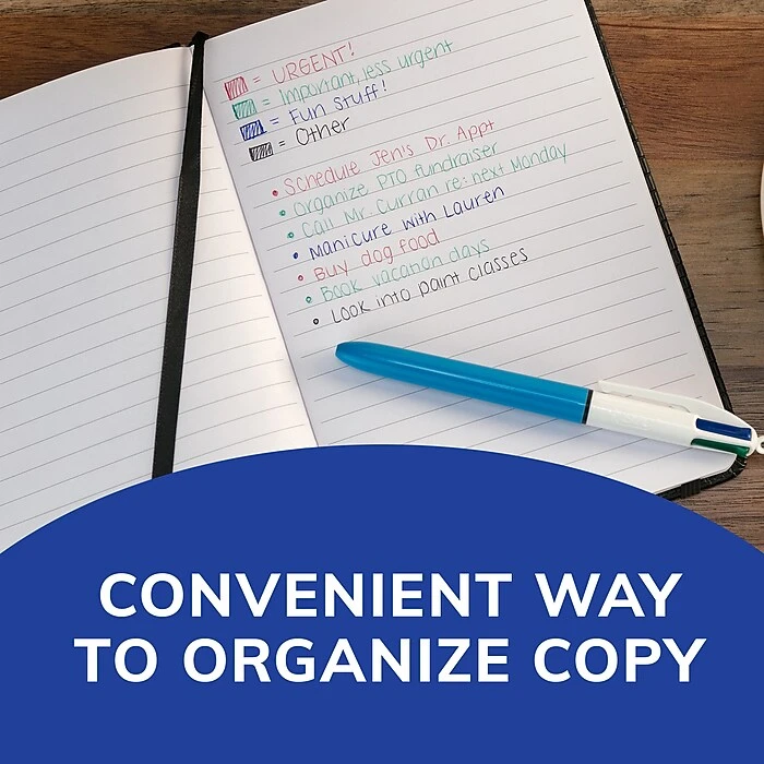 BIC 4-Color Retractable Ballpoint Pens, Medium Point, Assorted Ink, 3/Pack (14540) BIC 4-Color Retractable Ballpoint Pens, Medium Point, Assorted Ink, 3/Pack (14540) -Office Supply Shop 9CE571EF 24CF 4F51 83063227C12EC22A sc7