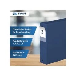 Davis Group Premium Economy 2" 3-Ring Non-View Binder, Royal Blue, 6/Pack (2313-92-06) -Office Supply Shop A2791FD3 4736 4527 A7055E096A316F49 sc7