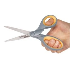 Westcott Titanium Bonded 8" Titanium Multi-Purpose/Heavy Duty Scissor, Pointed Tip, Gray/Yellow, 3/Pack (17532) -Office Supply Shop A2C52F7B C24E 4EEE 8EA4E7E2F3C98C04 sc7