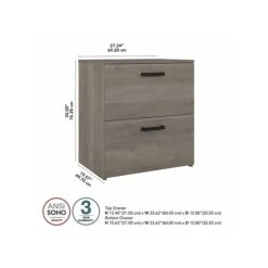 Kathy Ireland® Home By Bush Furniture City Park 2-Drawer Lateral File Cabinet, Letter/Legal, Driftwood Gray (CPF127DG-03) 4 Kathy Ireland® Home By Bush Furniture City Park 2-Drawer Lateral File Cabinet, Letter/Legal, Driftwood Gray (CPF127DG-03) -Office Supply Shop A533138E B643 49DD 925CBF91B56C0D3B sc7