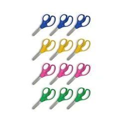 Staples Teacher Pack 5" Kids Blunt Tip Stainless Steel Scissors, Straight Handle, Right And Left Handed, 12/Pack (TR55058) -Office Supply Shop A710442F E602 4471 9B15F408E8C63059 sc7 1