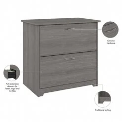 Bush Furniture Cabot 2 Drawer Lateral File Cabinet, Modern Gray (WC31380) -Office Supply Shop A730C646 50FA 4E78 8127619FF8EE2407 sc7