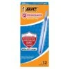 BIC Prevaguard Round Stic Ballpoint Pen, Medium Point, Blue Ink, Dozen (GSAM11-BLU)
