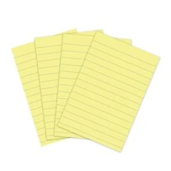 Post-it® 100% Recycled Paper Super Sticky Notes, Canary Yellow, Lined, 4 In X 6 In, 4 Pads/Pack, 45 Sheets/Pad (4621R-4SSCY) -Office Supply Shop B032F57B 37CC 47DD 99DB1FC9ADB33022 sc7