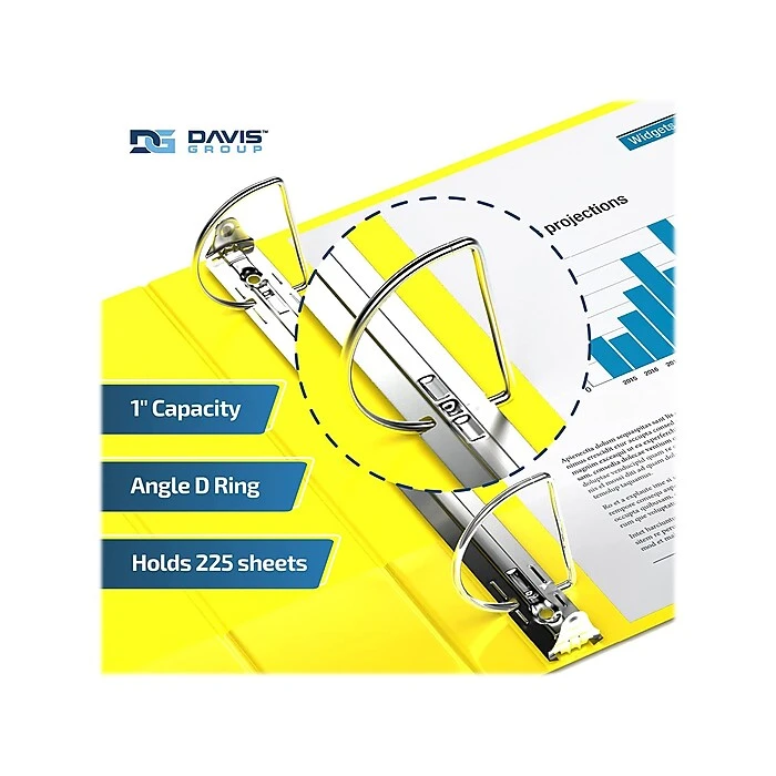 Davis Group Premium Economy 1" 3-Ring Non-View Binder, Yellow, 6/Pack (2301-05-06) Davis Group Premium Economy 1" 3-Ring Non-View Binder, Yellow, 6/Pack (2301-05-06) -Office Supply Shop B0C7CAF6 97B9 4E5C BDEC9C6670202834 sc7