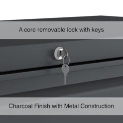 Staples 2-Drawer Lateral File Cabinet, Locking, Letter/Legal, Charcoal, 42"W (26822D) -Office Supply Shop B6ABE572 CFBF 4498 B74271AAE11865CE sc7
