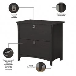 Bush Furniture Salinas Lateral File Cabinet, Vintage Black (SAF132VB-03) -Office Supply Shop B82FBB67 364F 48B0 9523386FD134860C sc7