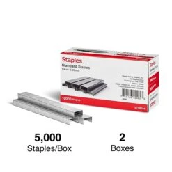 Staples Standard Staples, 1/4" Leg Length, 5000/Box, 2/Pack (TR58091) -Office Supply Shop BBF2A292 182B 4FEB B471D13CE7A2C459 sc7