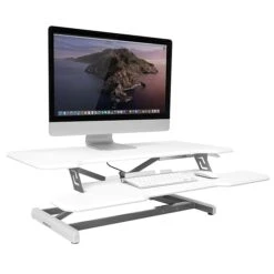 Mount-It! 5"-19"H Adjustable Standing Extra-Wide Desk Converter, White (MI-15005) -Office Supply Shop BD5EA680 61A4 4B8B 9AEEC7B7295C2803 sc7