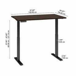 Bush Business Furniture Move 60 Series 27"-48" Adjustable Standing Desk, Black Walnut/Black (M6S4830BWBK) 4 Bush Business Furniture Move 60 Series 27"-48" Adjustable Standing Desk, Black Walnut/Black (M6S4830BWBK) -Office Supply Shop BE234F5C E406 4A3B AB534BE6CE6AD393 sc7