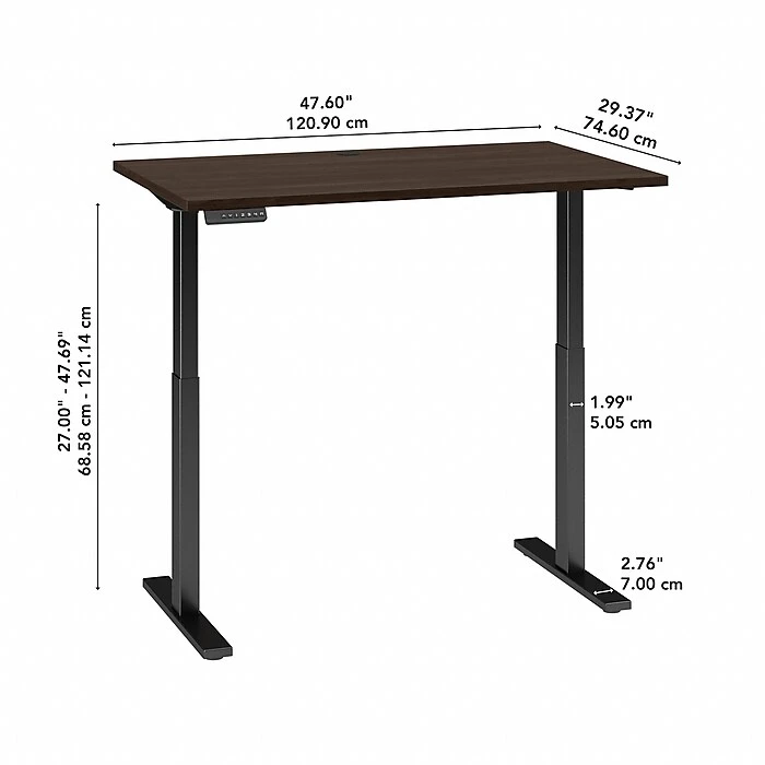 Bush Business Furniture Move 60 Series 27"-48" Adjustable Standing Desk, Black Walnut/Black (M6S4830BWBK) Bush Business Furniture Move 60 Series 27"-48" Adjustable Standing Desk, Black Walnut/Black (M6S4830BWBK) -Office Supply Shop BE234F5C E406 4A3B AB534BE6CE6AD393 sc7