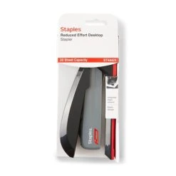 Staples One-Touch Desktop Stapler, 20 Sheet Capacity, Gray/Black/Red, 500 (44425) -Office Supply Shop BEAF50F1 A073 4E0E 855FDC21F3F32A36 sc7