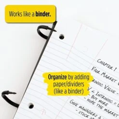 Mead Five Star Flex 1-Subject Hybrid Notebook Binder, 8 1/2" X 11", College Ruled, 80 Sheets, Assorted Colors (08120) 3 Mead Five Star Flex 1-Subject Hybrid Notebook Binder, 8 1/2" X 11", College Ruled, 80 Sheets, Assorted Colors (08120) -Office Supply Shop C0CC17AF AE76 43F6 98C9BC7FFBE1A00D sc7