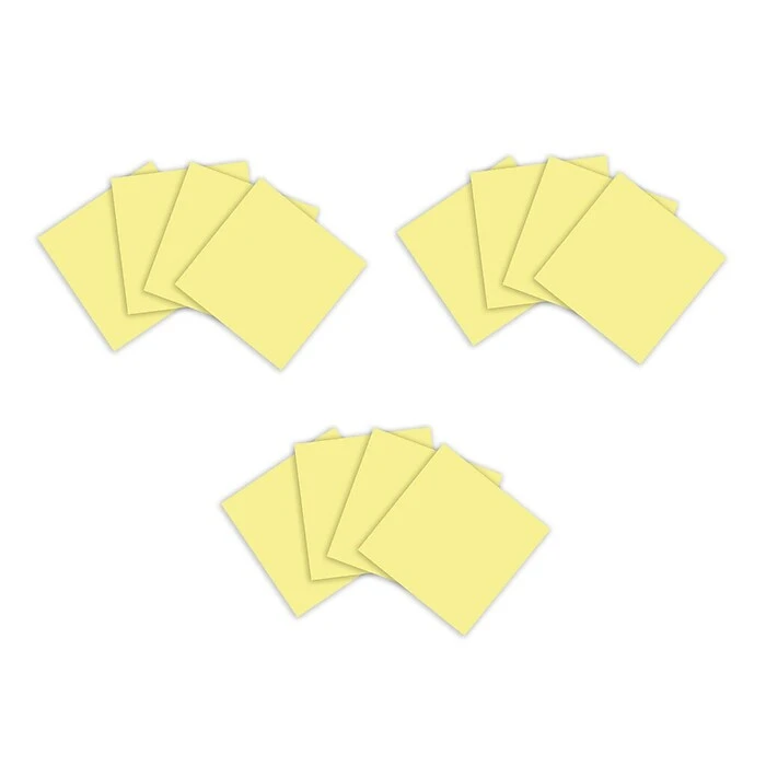 Post-it® 100% Recycled Paper Super Sticky Notes, Canary Yellow, 3 in x 3 in, 12 Pads/Pack, 70 Sheets/Pad (654R-12SSCY) Post-it® 100% Recycled Paper Super Sticky Notes, Canary Yellow, 3 In X 3 In, 12 Pads/Pack, 70 Sheets/Pad (654R-12SSCY) -Office Supply Shop C0DECAC3 0151 4C9E BD9709BA0E995F99 sc7