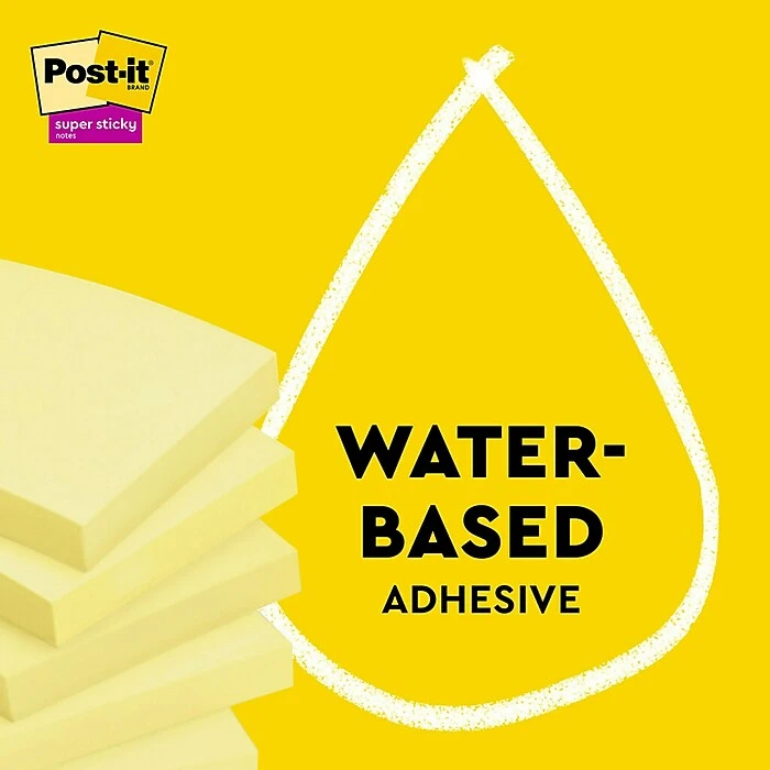 Post-it® 100% Recycled Paper Super Sticky Notes, Canary Yellow, 3 in x 5 in, 12 Pads/Pack, 70 Sheets/Pad (655R-12SSCY) Post-it® 100% Recycled Paper Super Sticky Notes, Canary Yellow, 3 In X 5 In, 12 Pads/Pack, 70 Sheets/Pad (655R-12SSCY) -Office Supply Shop C57209FB 2BE2 4CC9 99D7D7C3E145AB42 sc7