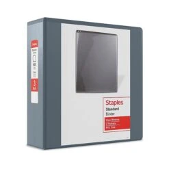 Staples Standard 3" 3-Ring View Binder, Navy Blue (26451-CC) -Office Supply Shop C5CEFF1A A0CC 4929 9EE4EEA506EB1DAB sc7