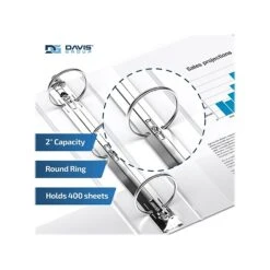 Davis Group Premium Economy 2" 3-Ring Non-View Binder, White, 6/Pack (2313-00-06) -Office Supply Shop C73B313A CA8B 43D5 B103717646C13063 sc7