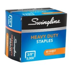 Swingline Heavy Duty Staples, 3/8" Length, 5,000/Box (79398) 1 Swingline Heavy Duty Staples, 3/8" Length, 5,000/Box (79398) -Office Supply Shop C79C2935 3D7C 4BA4 B820476CED1B5AC0 sc7
