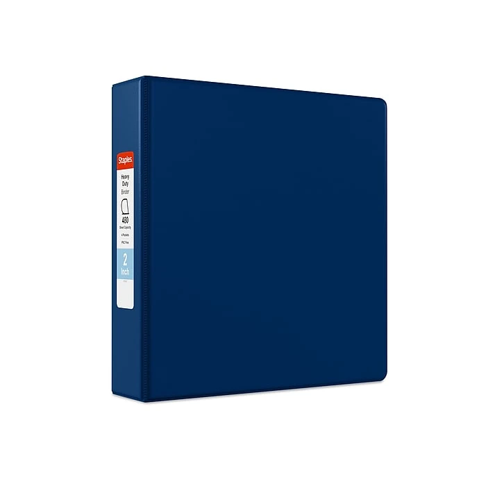 Staples Heavy Duty 2" 3-Ring Non-View Binder, Navy Blue (ST56274-CC) Staples Heavy Duty 2" 3-Ring Non-View Binder, Navy Blue (ST56274-CC) -Office Supply Shop C7ED81C8 BA56 49FD BC254078A09B9A43 sc7 1