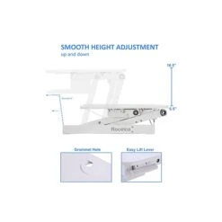 Rocelco 37" Deluxe Adjustable Desk Riser, White (R DADRW) -Office Supply Shop CEA720A4 76EA 4540 84AA929530893BA6 sc7