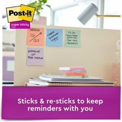 Post-it® Recycled Super Sticky Notes, 3" X 3", Wanderlust Pastels Collection, 90 Sheets/Pad, 12 Pads/Pack (654-12SSNRP) 3 Post-it® Recycled Super Sticky Notes, 3" X 3", Wanderlust Pastels Collection, 90 Sheets/Pad, 12 Pads/Pack (654-12SSNRP) -Office Supply Shop D13A32DA 5CC0 436F 9EF7E34E83998630 sc7