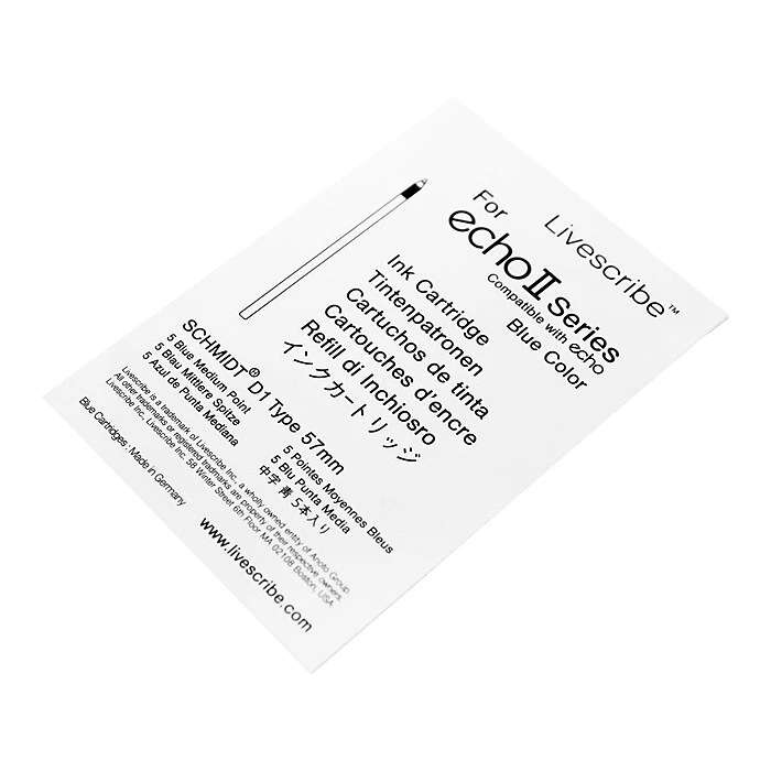 Livescribe Echo Smart Pen Refill, Medium Point, Blue Ink, 5/Pack (ARA-00011) Livescribe Echo Smart Pen Refill, Medium Point, Blue Ink, 5/Pack (ARA-00011) -Office Supply Shop D2BA8A89 1B0C 4198 A6B5B61642E27BD2 sc7