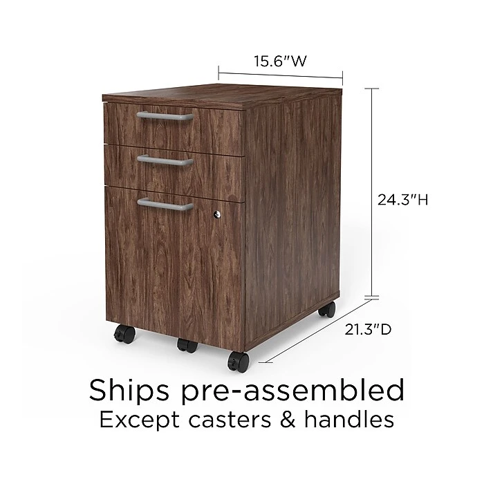 Union & Scale™ Essentials 3-Drawer Vertical File Cabinet, Mobile/Pedestal, Letter/Legal, Espresso, 21" (UN56981) Union & Scale™ Essentials 3-Drawer Vertical File Cabinet, Mobile/Pedestal, Letter/Legal, Espresso, 21" (UN56981) -Office Supply Shop D39DC2B4 B924 41D2 AAA5CEF252B880E9 sc7