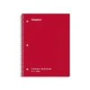 Staples 3-Subject Notebook, 8" X 10.5", Wide Ruled, 120 Sheets, Assorted Colors, 3/Pack (TR11669)