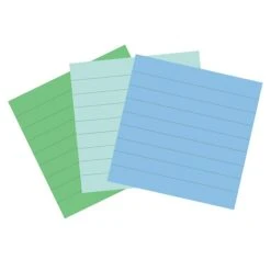 Post-it® 100% Recycled Paper Super Sticky Notes, 4 In X 4 In, Oasis Collection, Lined, 3 Pads/Pack, 70 Sheets/Pad (675R-3SST) -Office Supply Shop D469F1E6 78B8 4F0C A339539085854E27 sc7