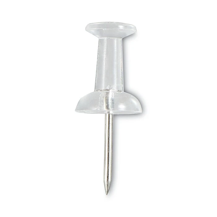 Universal Clear Push Pins, Plastic, 3/8", 400/Pack (UNV31306) Universal Clear Push Pins, Plastic, 3/8", 400/Pack (UNV31306) -Office Supply Shop D474B14A 66A4 48A3 8AE17E8FBA0474C7 sc7